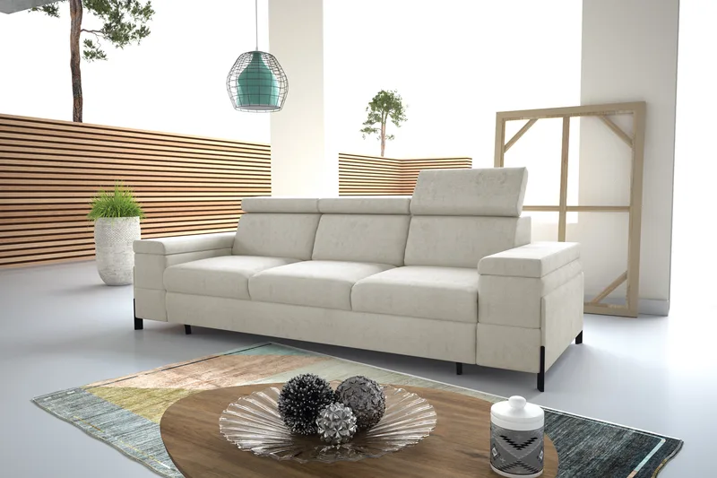Sofa Ulises w ciemnej tkaninie